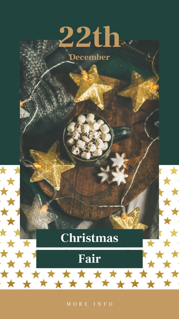 Christmas decorations and cup with cocoa — Create a Design Christmas decorations and cup with cocoa — Create a Design