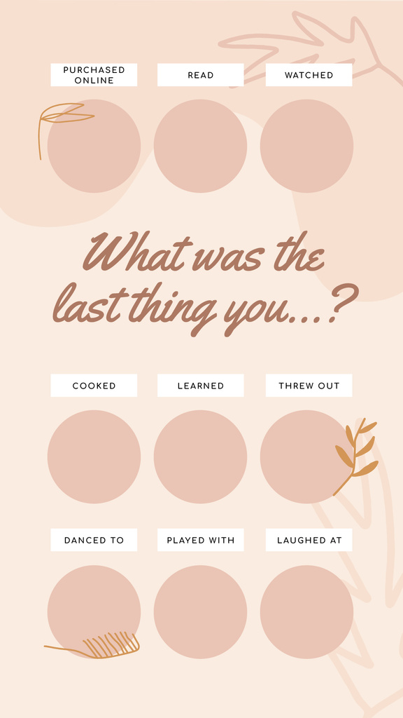 Profile about last thing Online Instagram Story Template - Crello