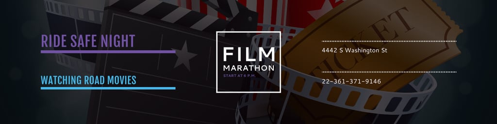 Film marathon night — ein Design erstellen Film marathon night — ein Design erstellen