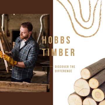 Timber Ad Craftsman Working with Wood