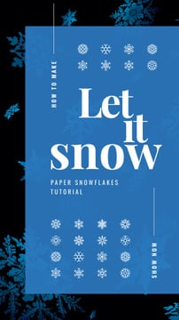 Blue snowflakes pattern