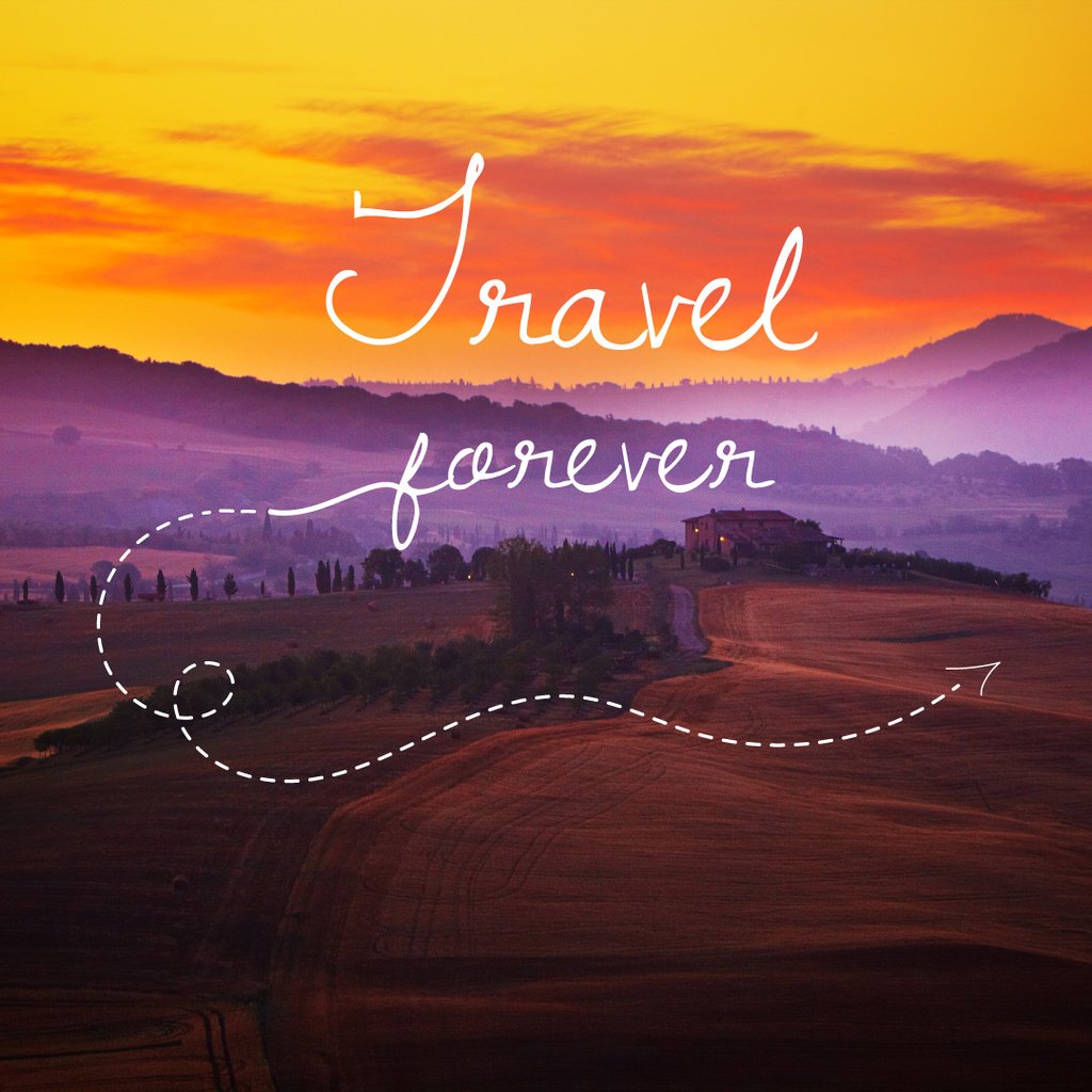 Motivational travel quote poster – Stwórz projekt Motivational travel quote poster – Stwórz projekt