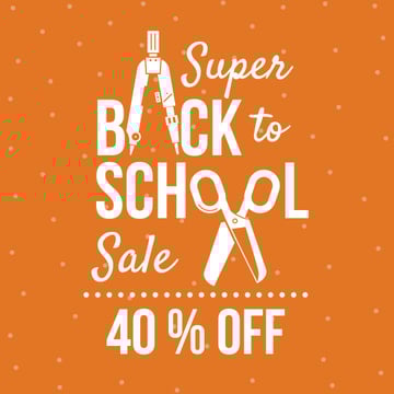 Back to School sale with stationery