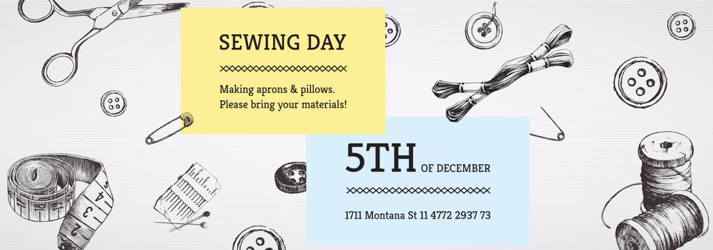 Sewing day event — Создать дизайн Sewing day event — Создать дизайн