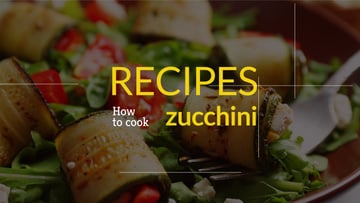 recipe book for preparing zucchini banner