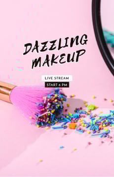 Bright Makeup concept with Brush