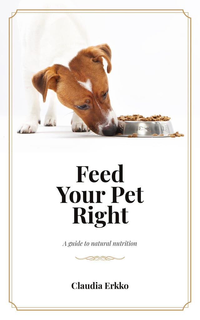 Jack Russell Dog Eating Its Food — Crear un diseño Jack Russell Dog Eating Its Food — Crear un diseño