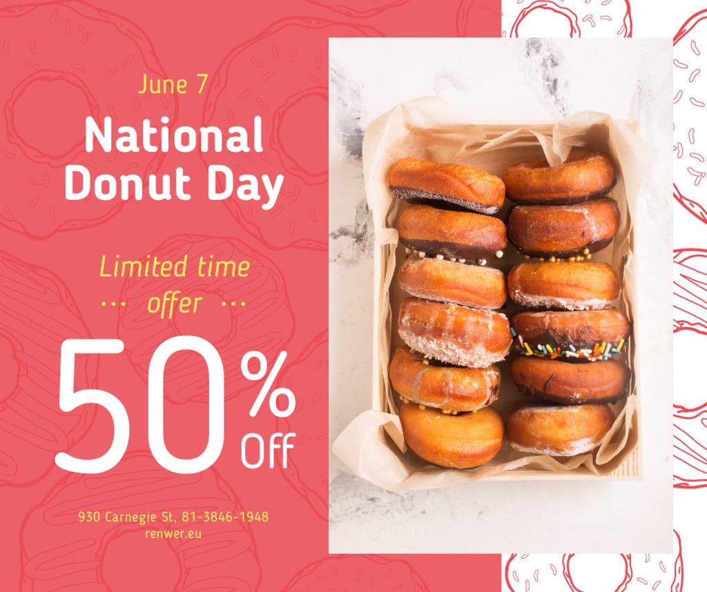 Delicious glazed donuts — Створити дизайн Delicious glazed donuts — Створити дизайн