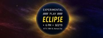 Solar eclipse in space