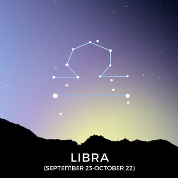 Night Sky With Libra Constellation