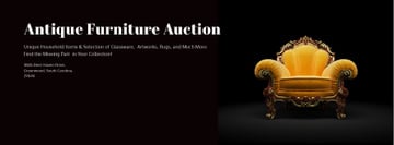 Antique Furniture Auction Luxury Yellow Armchair
