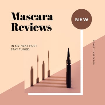Beauty Blog Ad with Shadows of Cosmetics
