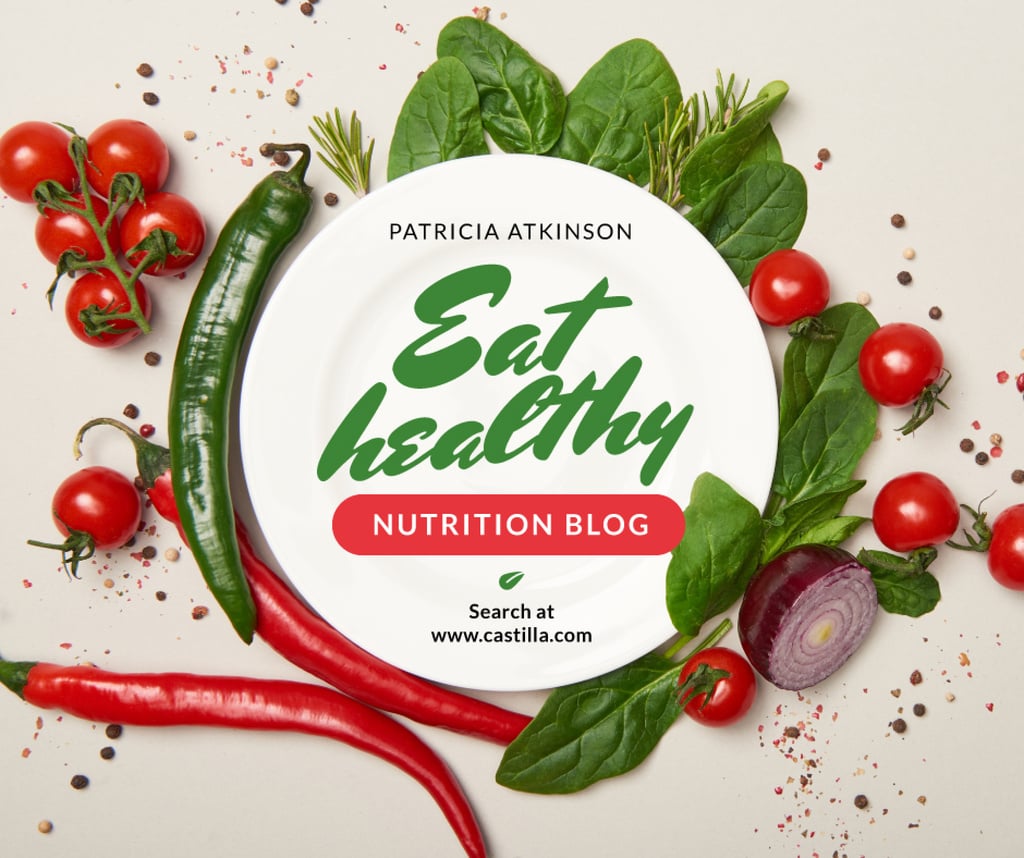 Nutrition Blog Promotion Healthy Vegetables Frame — Crear un diseño Nutrition Blog Promotion Healthy Vegetables Frame — Crear un diseño