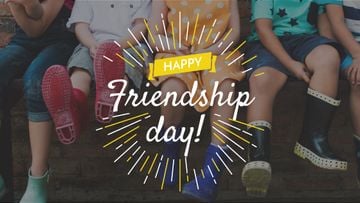 happy friendship day poster