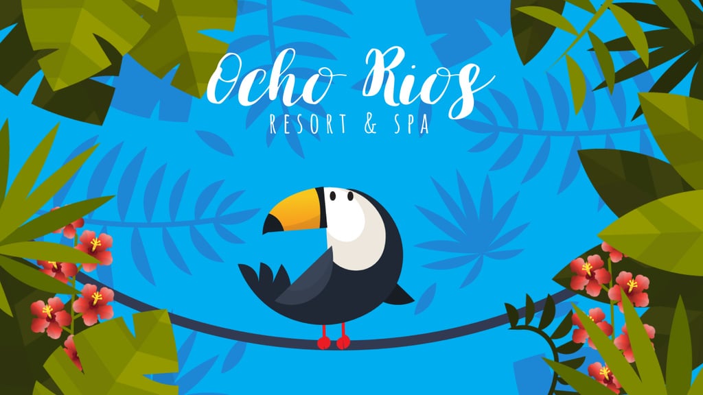 Toucan on Liana in Tropical Forest | Full Hd Video Template — Створити дизайн Toucan on Liana in Tropical Forest | Full Hd Video Template — Створити дизайн