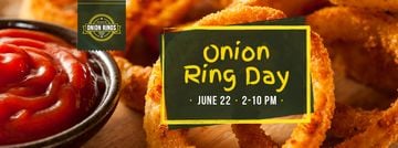 Fried onion rings Day