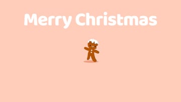 Merry Christmas gingerbread man