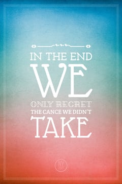 Motivational quote on colorful background