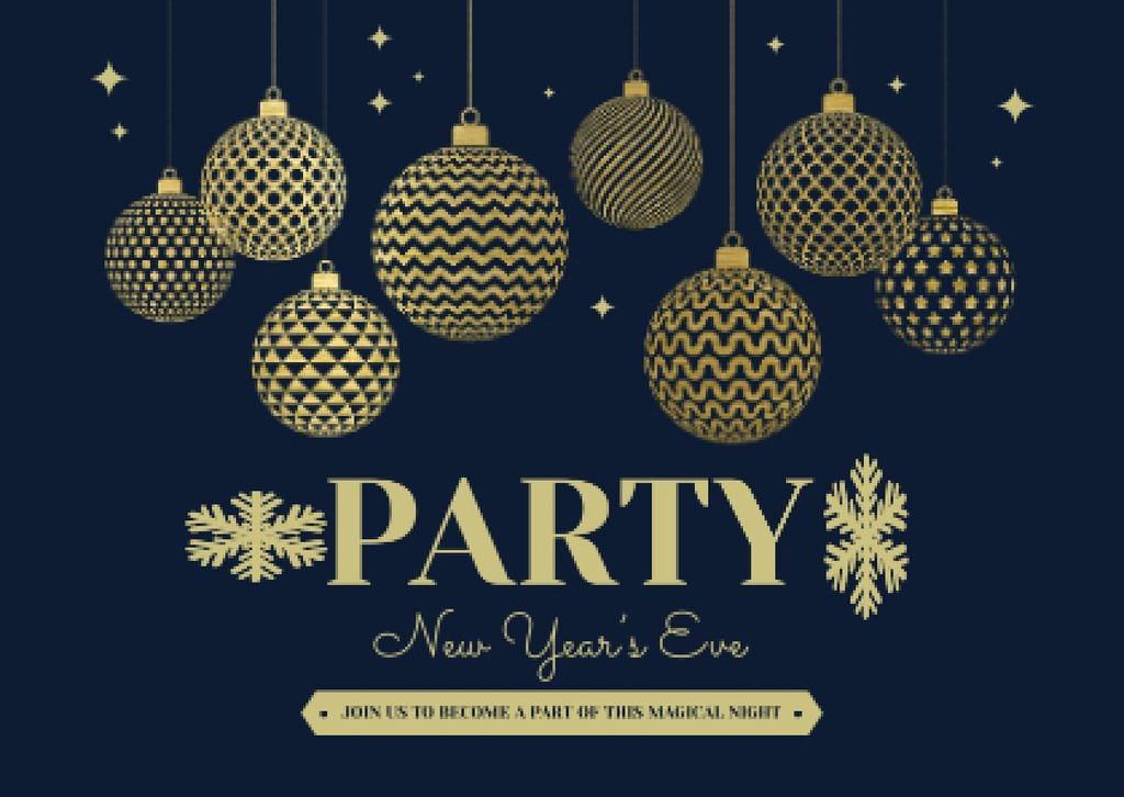 New Year Party Announcement — ein Design erstellen New Year Party Announcement — ein Design erstellen