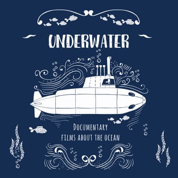 Underwater documentary film with Submarine