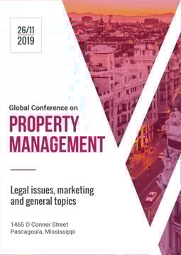 Property Management Conference Invitation City View | Poster Template