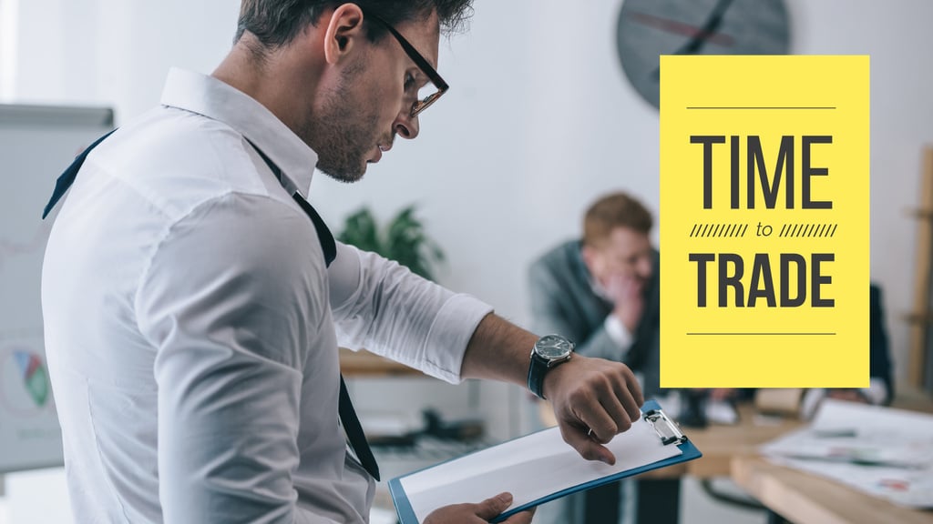 Businessman with Clipboard in Office — ein Design erstellen Businessman with Clipboard in Office — ein Design erstellen