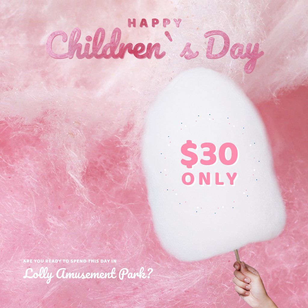 Child holding cotton candy — Crear un diseño Child holding cotton candy — Crear un diseño
