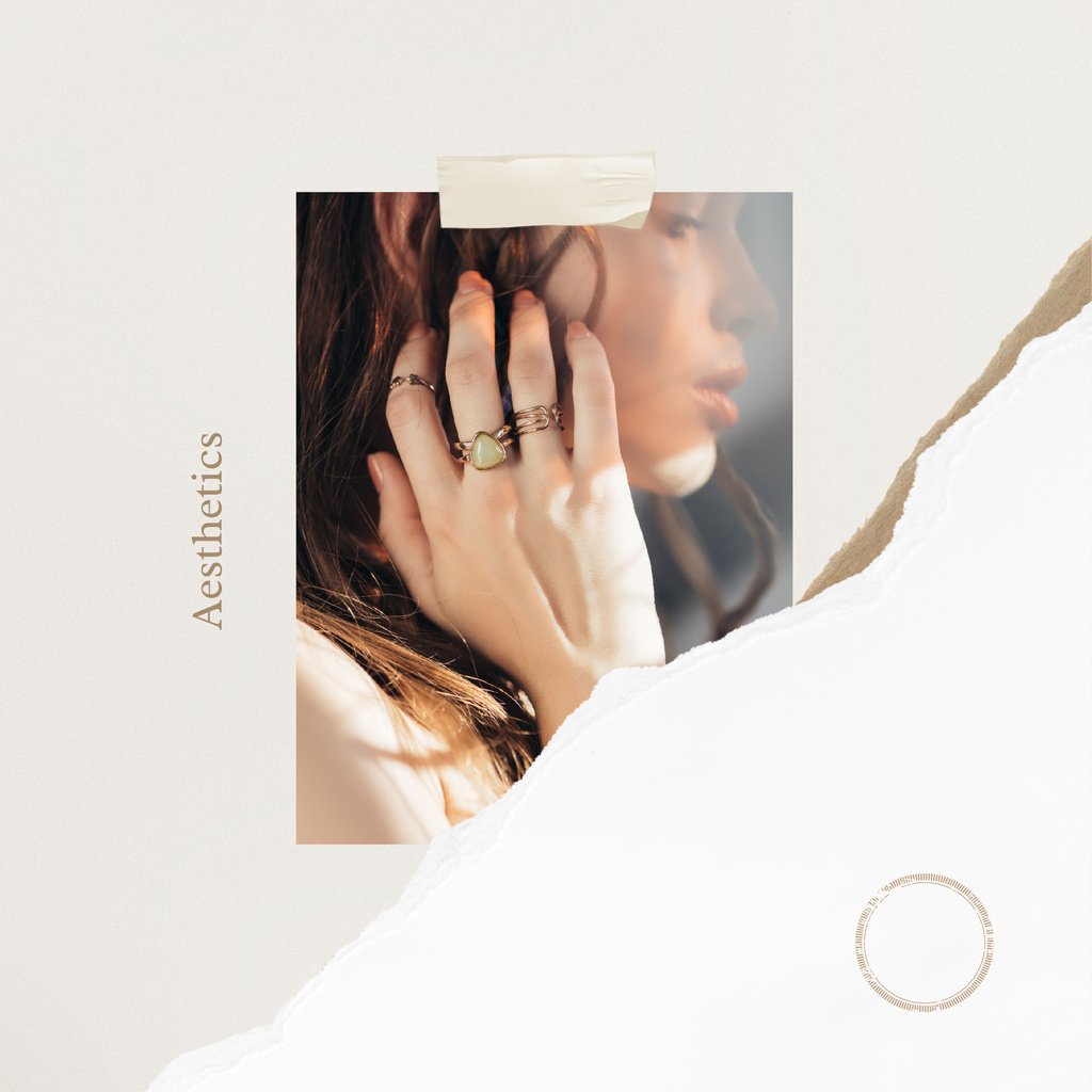 Jewelry Offer Girl in Precious Rings — Modelo de projeto Jewelry Offer Girl in Precious Rings — Modelo de projeto