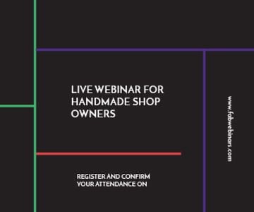 Live webinar for handmade shop owners