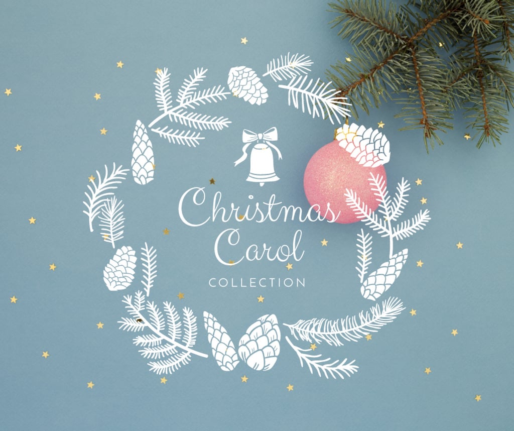 Decorative Christmas wreath — Maak een ontwerp Decorative Christmas wreath — Maak een ontwerp