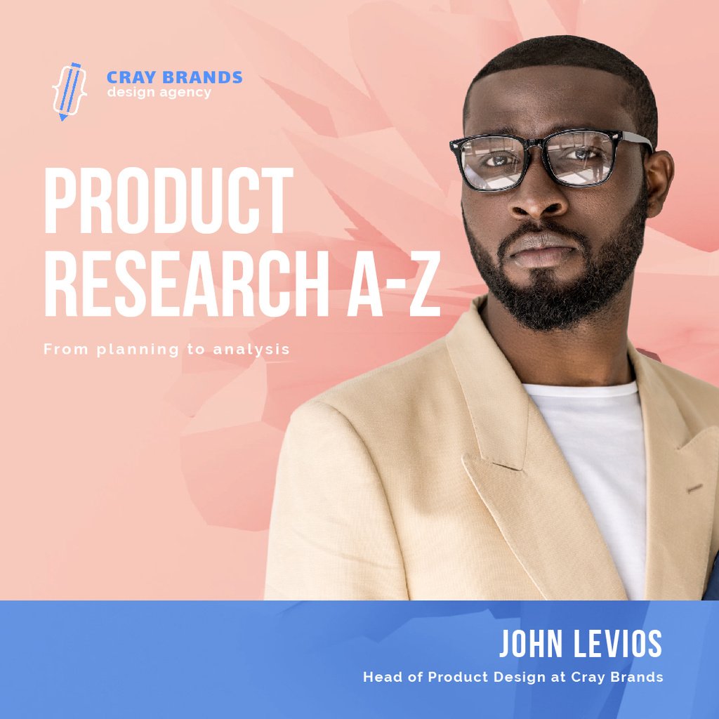 Product Design Company Ad with Confident Businessman — Create a Design Product Design Company Ad with Confident Businessman — Create a Design