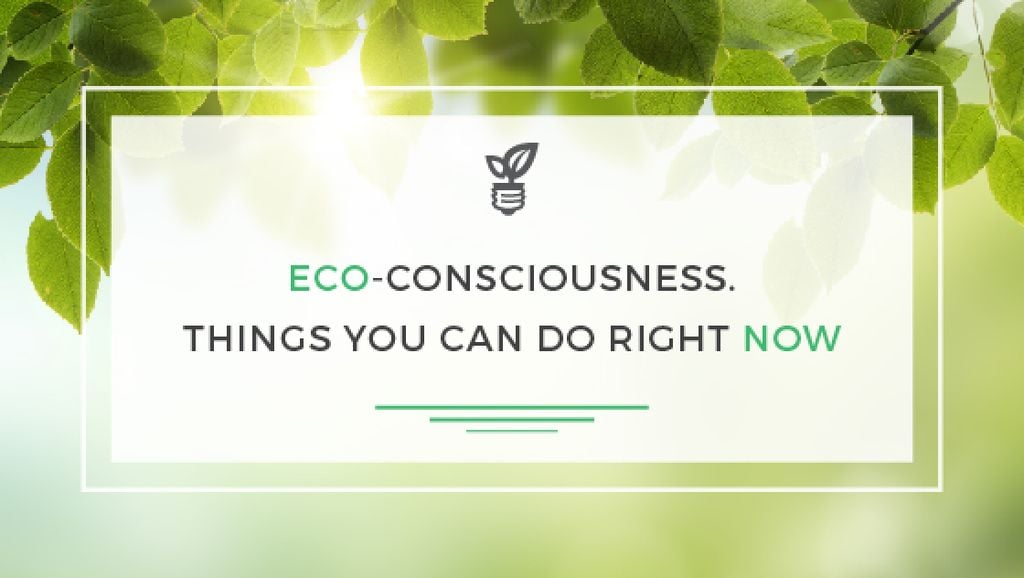 Eco Quote Light Bulb with Leaves — Maak een ontwerp Eco Quote Light Bulb with Leaves — Maak een ontwerp
