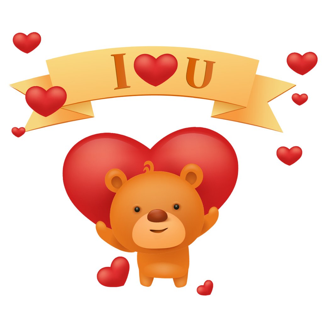 Teddy bear with Heart and Ribbon on Valentine's Day — Create a Design Teddy bear with Heart and Ribbon on Valentine's Day — Create a Design