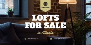 Real Estate Ad with Modern Loft Interior
