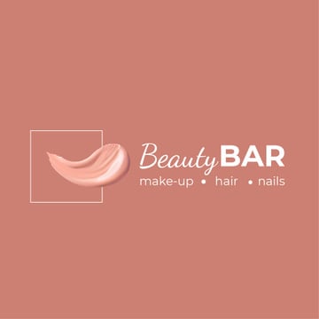 Beauty Bar Ad with Cream Smear in Pink