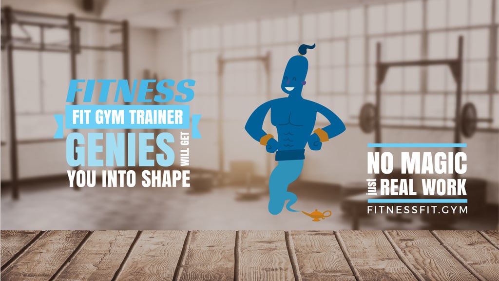 Gym Offer Magical Genie from Lamp — ein Design erstellen Gym Offer Magical Genie from Lamp — ein Design erstellen
