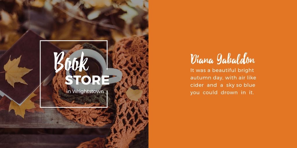 Bookstore advertisement banner with quote - Bir Tasarım Oluşturun Bookstore advertisement banner with quote - Bir Tasarım Oluşturun