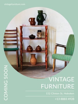 Vintage Furniture Shop Ad Antique Cupboard