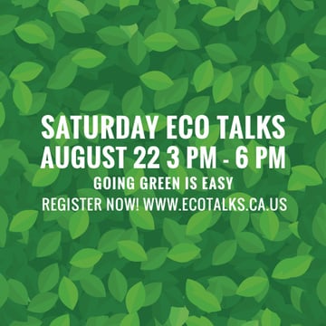 Saturday eco talks