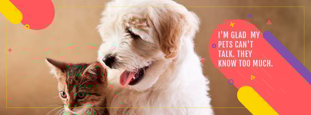 Citation about not talking pets — Créer un visuel Citation about not talking pets — Créer un visuel