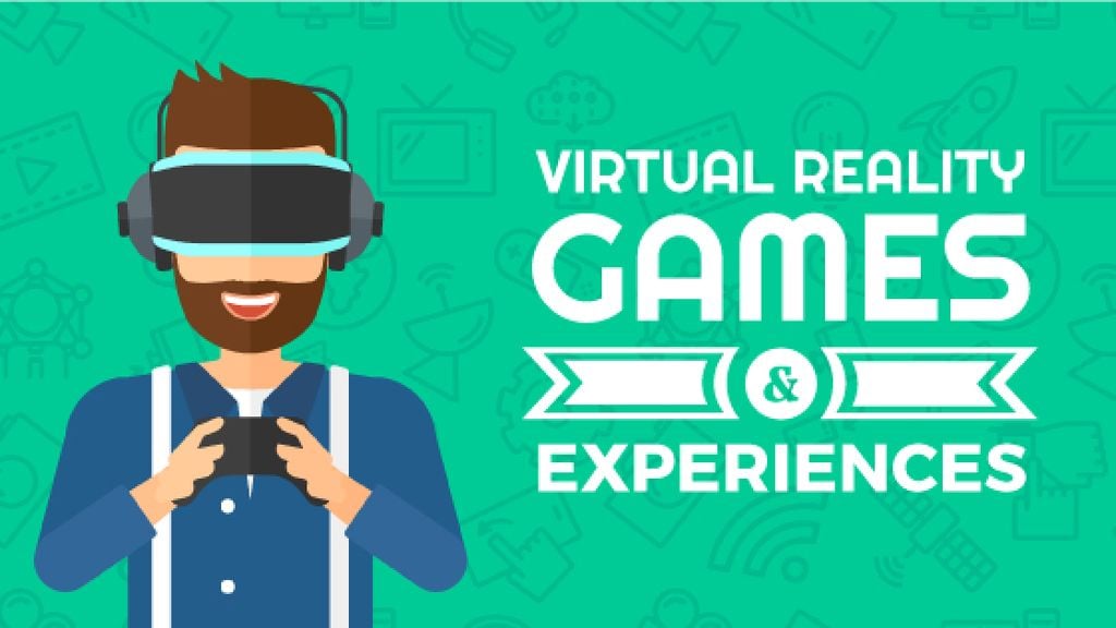 Man playing in vr glasses — ein Design erstellen Man playing in vr glasses — ein Design erstellen