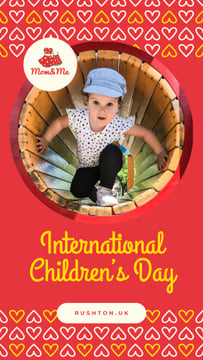 Little girl on playground on Children's Day