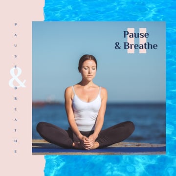 Woman Practicing Yoga at the Coast