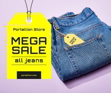 Fashion Sale Blue Jeans with Tag