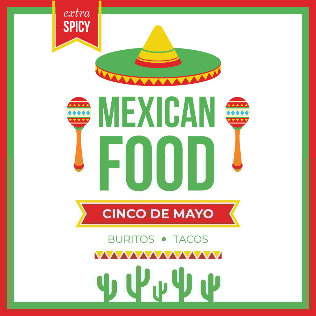 Mexican food in Cinco de Mayo holiday — Crear un diseño Mexican food in Cinco de Mayo holiday — Crear un diseño