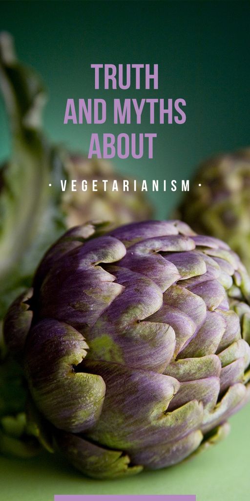 truth and myths about vegetarianism poster — Modelo de projeto truth and myths about vegetarianism poster — Modelo de projeto