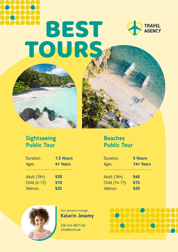 Travel Tour Offer Sea Coast Views | Poster Template — Crear un diseño Travel Tour Offer Sea Coast Views | Poster Template — Crear un diseño