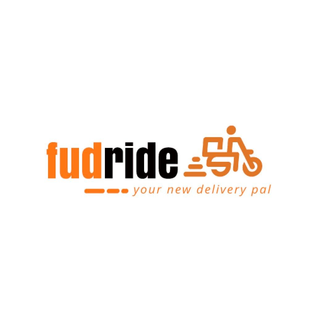 Delivery Services with Courier on Scooter — ein Design erstellen Delivery Services with Courier on Scooter — ein Design erstellen