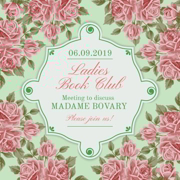 Ladies book club advertisement