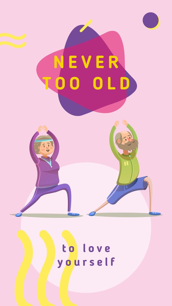 Old people exercising — Créer un visuel Old people exercising — Créer un visuel
